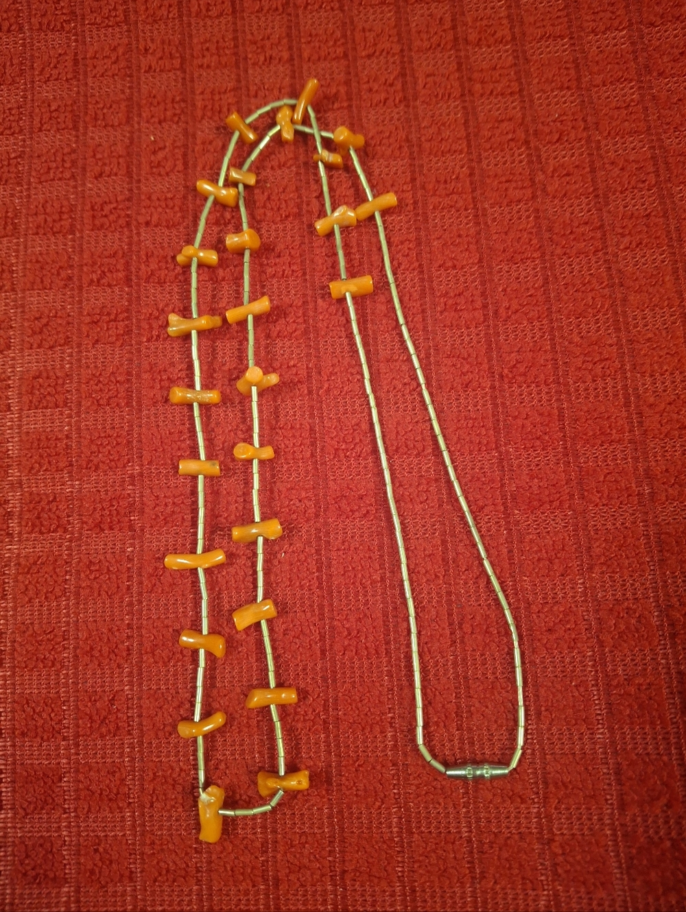 Orange Coral  Necklace - Women Jewelry
